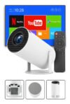 Mini Projetor Davely Hy300 4k Android Com Wi-fi E Bluetooth Branco 127/220v