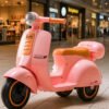 Mini Scooter Moto Elétrica Frente E Ré Bateria 6v Som E Luz Cor Rosa Voltagem Do Carregador 127/220v