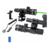 Mira Laser Verde Forte Colimador Airsoft Trilho 20mm E Cano