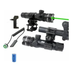 Mira Laser Verde Forte Colimador Carabinas Airsoft Paintball
