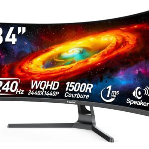 Monitor Gamer Curvo Gawfolk 34” Wqhd 240hz 1ms Speaker Dp