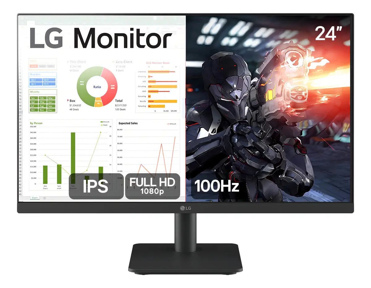 Monitor Gamer LG 24 Polegadas IPS Full HD 100Hz Oferta Monitor Gamer LG 24 polegadas IPS Full HD 100Hz HDMI 24MS500-B
