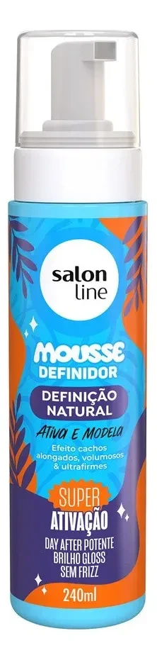 Mousse Definidor Salon Line Definição Natural 240ml Original Mousse Definidor Salon Line Definição Natural 240ml para cachos