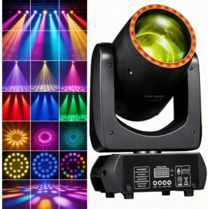Moving Head Beam 280w Rgbw Com Prisma E Gobo Giratório Dmx
