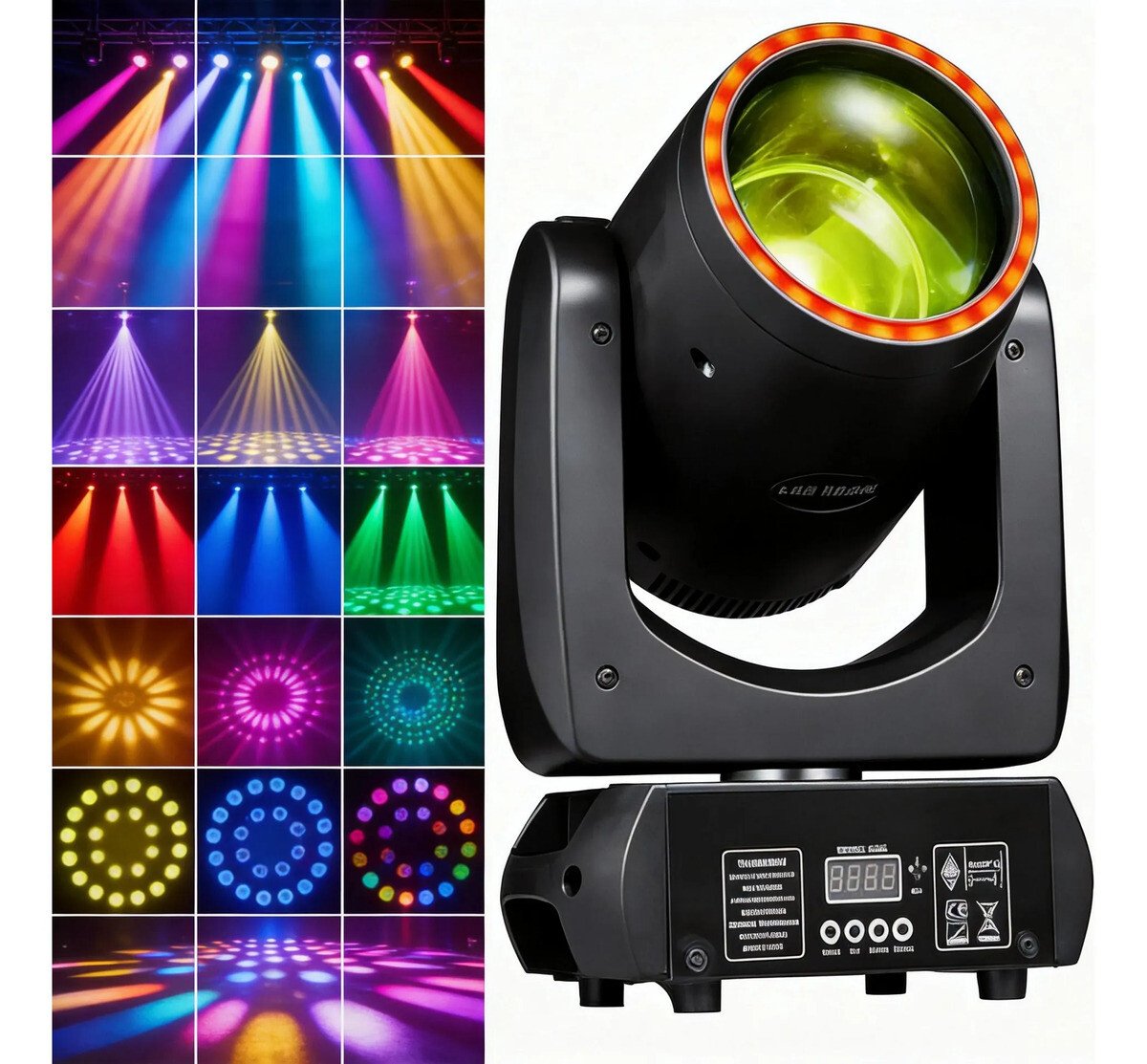 Moving Head Beam 280w Rgbw Com Prisma E Gobo Giratório Dmx Moving Head Beam 280w Rgbw Com Prisma E Gobo Giratório Dmx