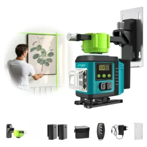Nível Laser 12 Linhas Verde 40m Controle Pro Recarregável ENFIT VIDA