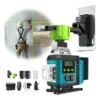 Nível Laser Verde 16 Linhas Autonivelante Tela Lcd 2 Bateria