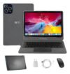 Notbook Android Tablet 10 Android 14 | Tela Rotacional 360° | 12gb Ram + 256gb | Estilo Notebook 2 Em 1 | Teclado E Mouse Inclusos Cinza