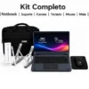 Notebook 2 Em 1 Android 14 12gb 256gb Tela 360° 10 Touch Wifi Chip + Bolsa Mouse Caneta Teclado Estilo Notbook Tablet Preto