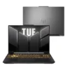 Notebook Asus Tuf Gaming F16 FX607VJ com tela ligada exibindo cores vibrantes