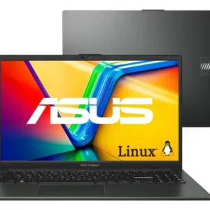 Notebook Asus Vivobook Go 15 Preto AMD Ryzen 5 16GB RAM 512GB SSD Tela 15.6 Full HD para trabalho, estudo e lazer
