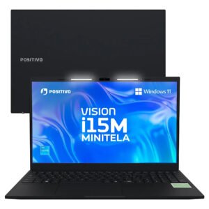 Notebook Positivo Vision I15m Intel Core I3 N300 8gb 256gb Ssd Wi-fi 6 Windows 11 – Tela 15,6 Full Hd Ips Antirreflexo Minitela – Permite Upgrade De Memória Ram E Ssd Preto