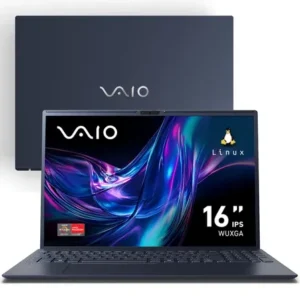 Notebook Vaio Fe16 Amd Ryzen 7-5825u – Linux Debian 12 – 8gb Ram 256gb Ssd Tela 16 Ips Wuxga Antirreflexo – Cinza Grafite – Vjfe69f11x-b1711h