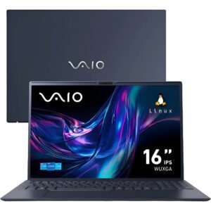 Notebook Vaio Fe16 Intel Core I5-1334u – 13ª Gen Linux Debian 12 – 8gb Ram 256gb Ssd Tela 16 Ips Wuxga Antirreflexo – Cinza Grafite – Vjfe62f11x-b0911h