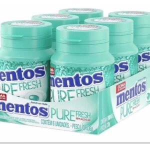 Pack Goma de Mascar Mentos Pure Fresh Zero Açúcar Pote 6 Unidades