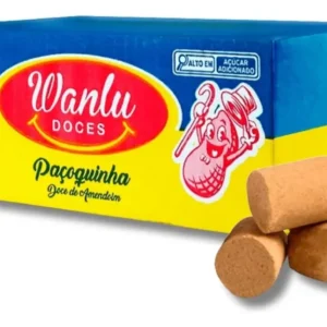 Pacoquinha Rolha Wanlu 100x15g, doce de amendoim tradicional, caixa de pacoquinha para revenda