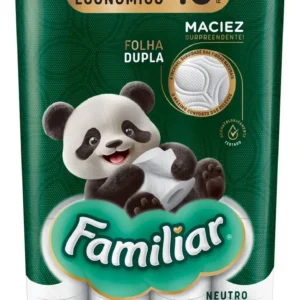 Papel Higiênico Familiar Folha Dupla 40 Rolos com extrato de algodão