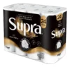 Pacote de papel higiênico Supra Folha Tripla com 24 rolos para higiene pessoal