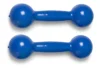 Par Halter Bola 2kg Evolution Sports Azul Borracha Exercício Casa