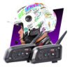 Intercomunicador V6 Plus Capacete Comunicador Bluetooth Moto Kit