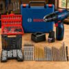 Parafusadeira Furadeira Impacto 12v 3/8 10mm Com 346 Peças