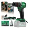 Parafusadeira Furadeira Impacto Brushless 2 Baterias Ryoku Verde 127/220v