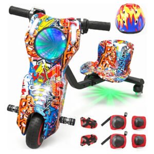 Patinete Triciclo Infantil Drift Elétrico 250w 36v Bluetooth