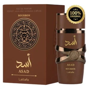 Perfume Asad Bourbon Lattafa 100ml Masculino Oriental Amadeirado