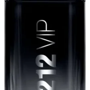 Frasco preto com degradê do perfume masculino Carolina Herrera 212 VIP Black 200 ml