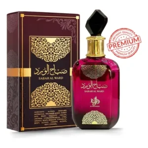 Perfume Sedutor Árabe Sabah Original Feminino frasco dourado em destaque