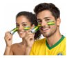 Pintura Tinta Facial Bastão Brasil Verde Amarelo Copa Mundo