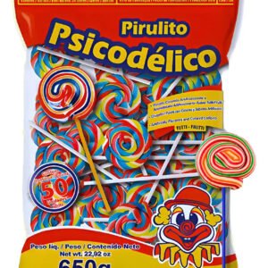 Pirulito Psicodélico Santa Rita 650g Colorido Festa