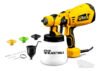 Pistola De Pintura E Pulverizadora Elétrica Portátil Hvlp 1.250l C/5 Bicos E Acessórios 600w Tpp150 The Black Tools Amarelo 127v