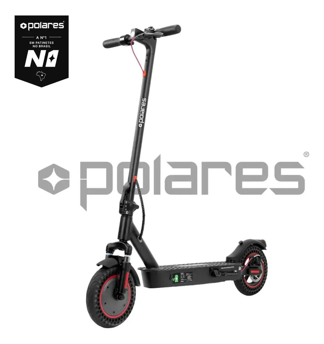 Polares Z20pro Patinete Elétrico Premium 500w Pneu Aderente Velocidade Máxima 32km/h Motorizado Até 30km De Autonomia Polares Cor Preto Slin Polares Z20pro Patinete Elétrico Premium 500w Pneu Aderente Velocidade Máxima 32km/h Motorizado Até 30km De Autonomia Polares Cor Preto Slin
