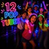 Pop Tube Led Kit 12 Lembrancinha Festa Aniversário Pisca Luz