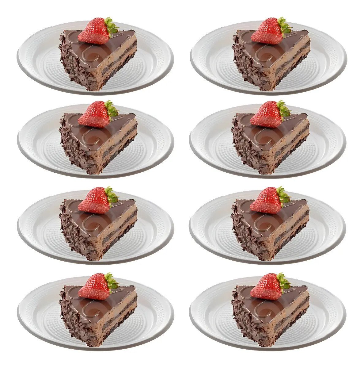 Oferta Pratos Descartáveis Plástico Brancos 15cm Kero Copo 500un Pacote de Pratos Descartáveis Plástico Brancos 15cm P/ Bolo Kero Copo com 500 unidades em oferta, ideal para festas