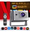 Projetor Magcubic Hy350gt Full Hd 1080p, Com Google Tv, 900 Ansi E Wi-fi Prateado 127/220v