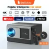 Projetor Portátil Bettdow 22000lm 1080p 4K Android 12 Wifi Bluetooth Cinza-escuro