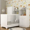 Quarto Infantil com Berço 3 Em 1 Luíza Multimóveis Branco, Berço infantil Multimóveis, Quarto completo para bebê Multimóveis, Móveis infantis brancos