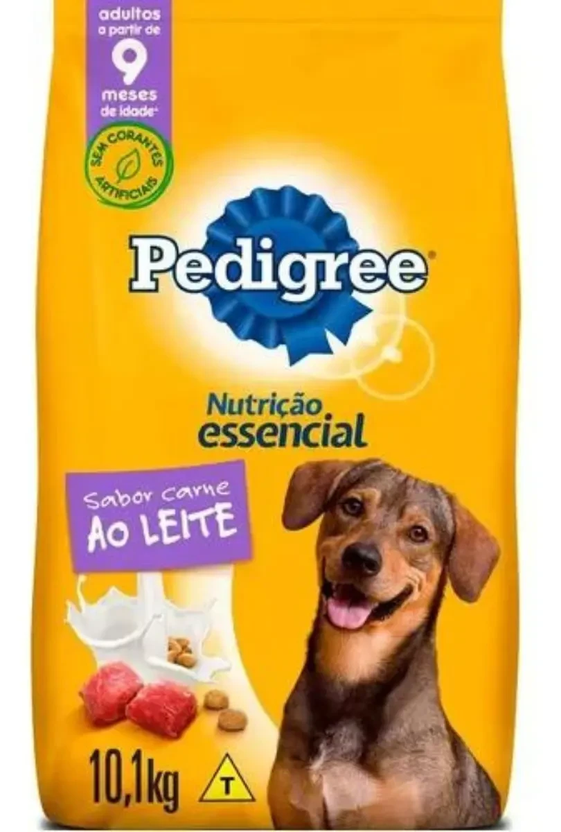 Ração Pedigree Adulto Nutrição Essencial Ao Leite 10kg Ração Pedigree Adulto Nutrição Essencial Ao Leite 10kg