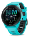 Relógio de música Smartwatch Forerunner 265 Amoled Garmin Touch Bezel Color Turquesa