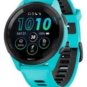 Relógio de música Smartwatch Forerunner 265 Amoled Garmin Touch Bezel Color Turquesa