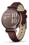 Relógio Garmin Lily 2 (2024) Bronze Pulseira Amora De Couro