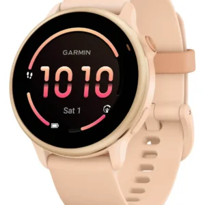 Relógio Garmin Vívoactive 6 Rosa 42mm Monitor Cardíaco Rosa Metálico