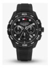 Relógio Masculino Tommy Hilfiger Th-regatta 1792233 Preto Branco em Aço Inoxidável e Silicone, Resistente à Água