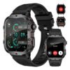 Relógio Smartwatch Masculina Relógio Esportivo Inteligente Foxbox Smart Watch Relógio Digital Militar Resistente Quedas… Preto
