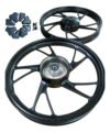 Rodas Cg Titan 150 04-13 Cg Start160 Pé Galinha Preto Tambor