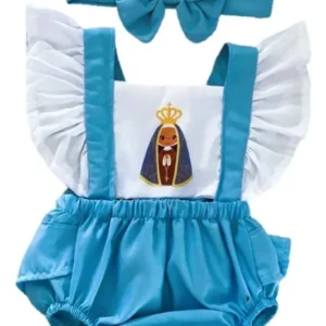 Romper Nossa Senhora da Aparecida Borboletinhas Kids para bebês