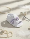 Sandália Infantil Bebê Menina Com Flor Macia Leve Verão HB Moda Kids