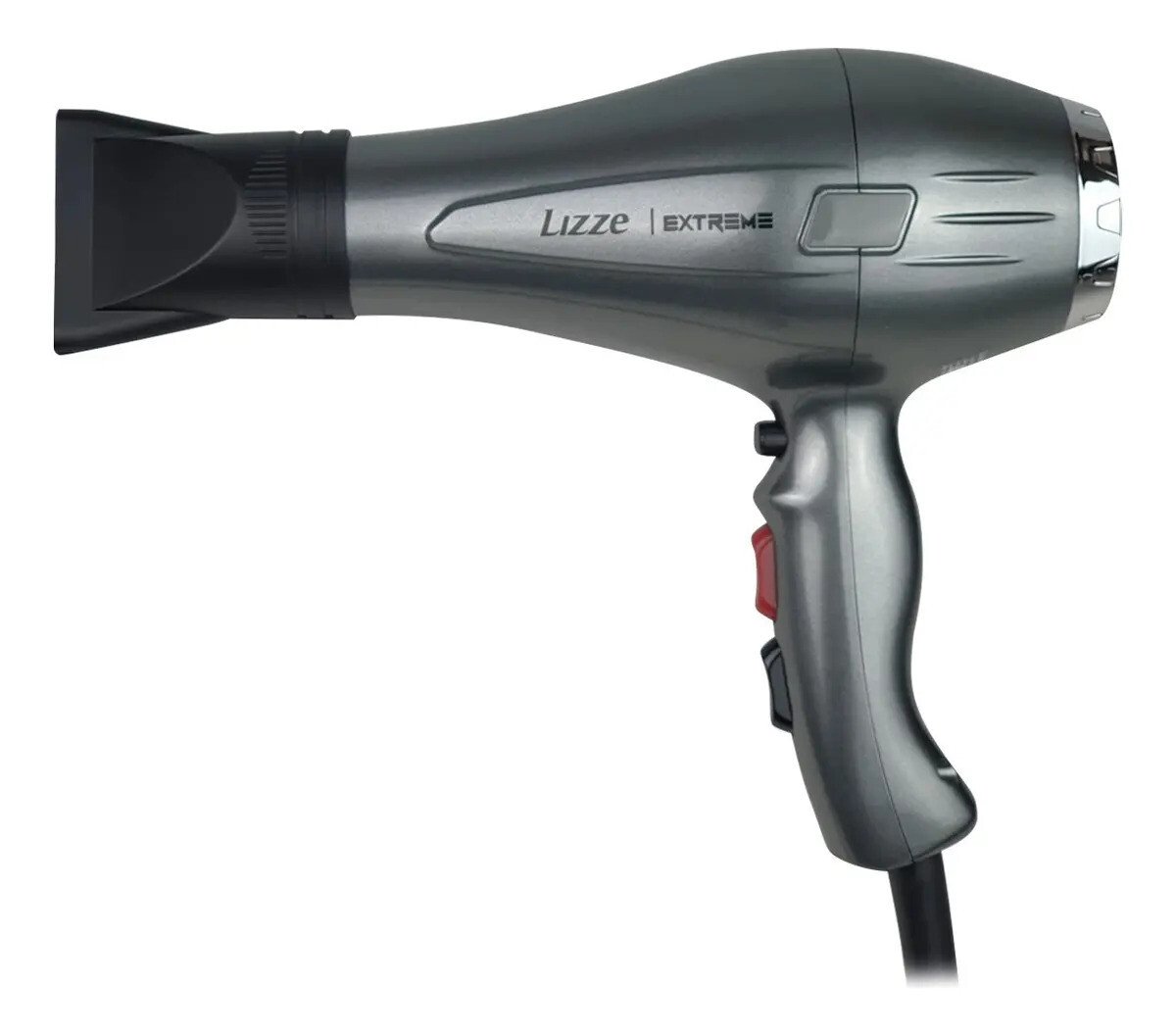 Secador De Cabelo Profissional Lizze Extreme Cinza 220v Secador De Cabelo Profissional Lizze Extreme Cinza 220v